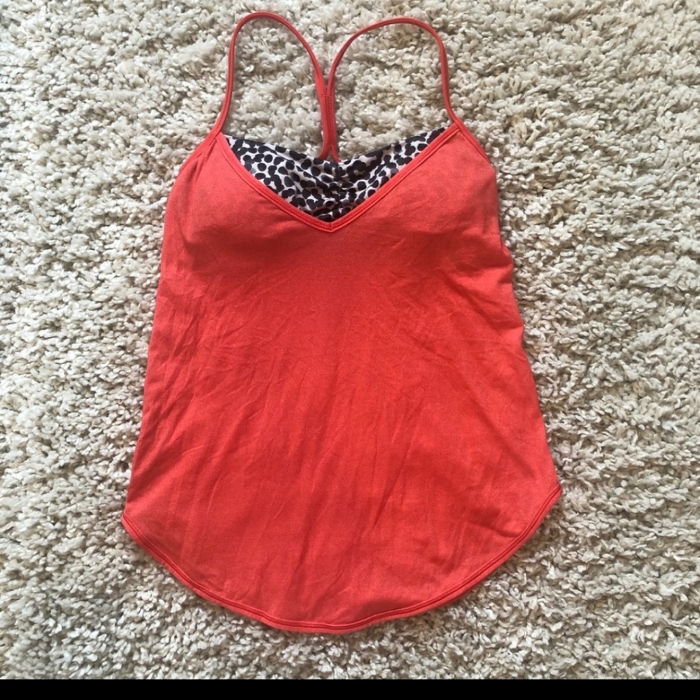 Lululemon red coral tank top